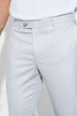 Super Skinny Check Smart Trouser | BoohooMAN UK
