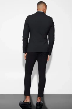 Super Skinny Double Breasted Suit Jacket | BoohooMAN UK