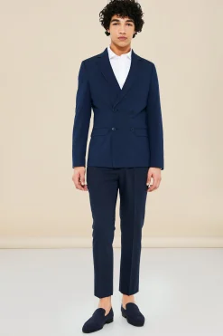 Super Skinny Double Breasted Suit Jacket | BoohooMAN UK
