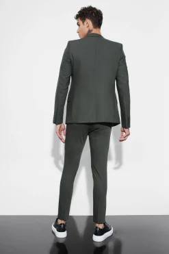 Super Skinny Double Breasted Blazer | BoohooMAN UK