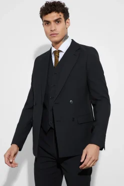 Super Skinny Double Breasted Suit Jacket | BoohooMAN UK