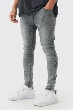 Super Skinny Fit Stretch Jeans | BoohooMAN UK