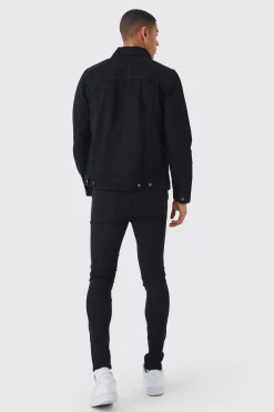 Super Skinny Jeans With All Over Rips | BoohooMAN UK