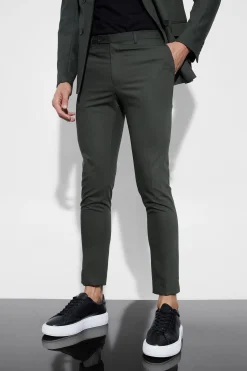 Super Skinny Khaki Trouser | BoohooMAN UK