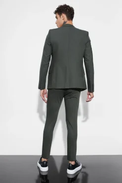 Super Skinny Khaki Trouser | BoohooMAN UK