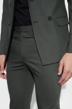 Super Skinny Khaki Trouser | BoohooMAN UK
