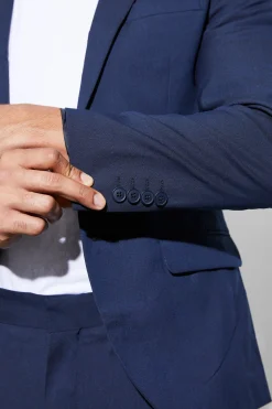 Super Skinny Single Breasted Blazer | BoohooMAN UK