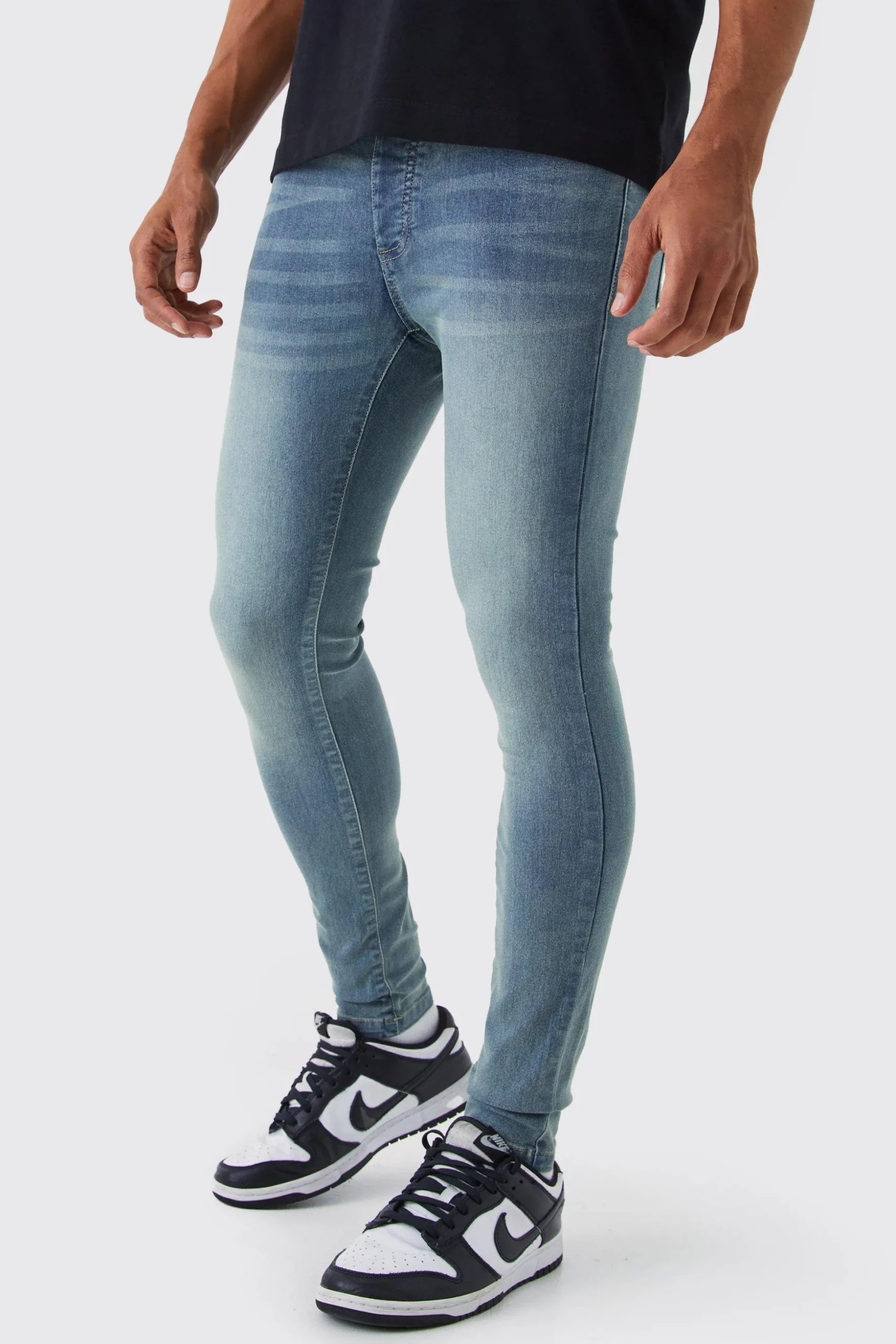 Super Skinny Stretch Jean | BoohooMAN UK