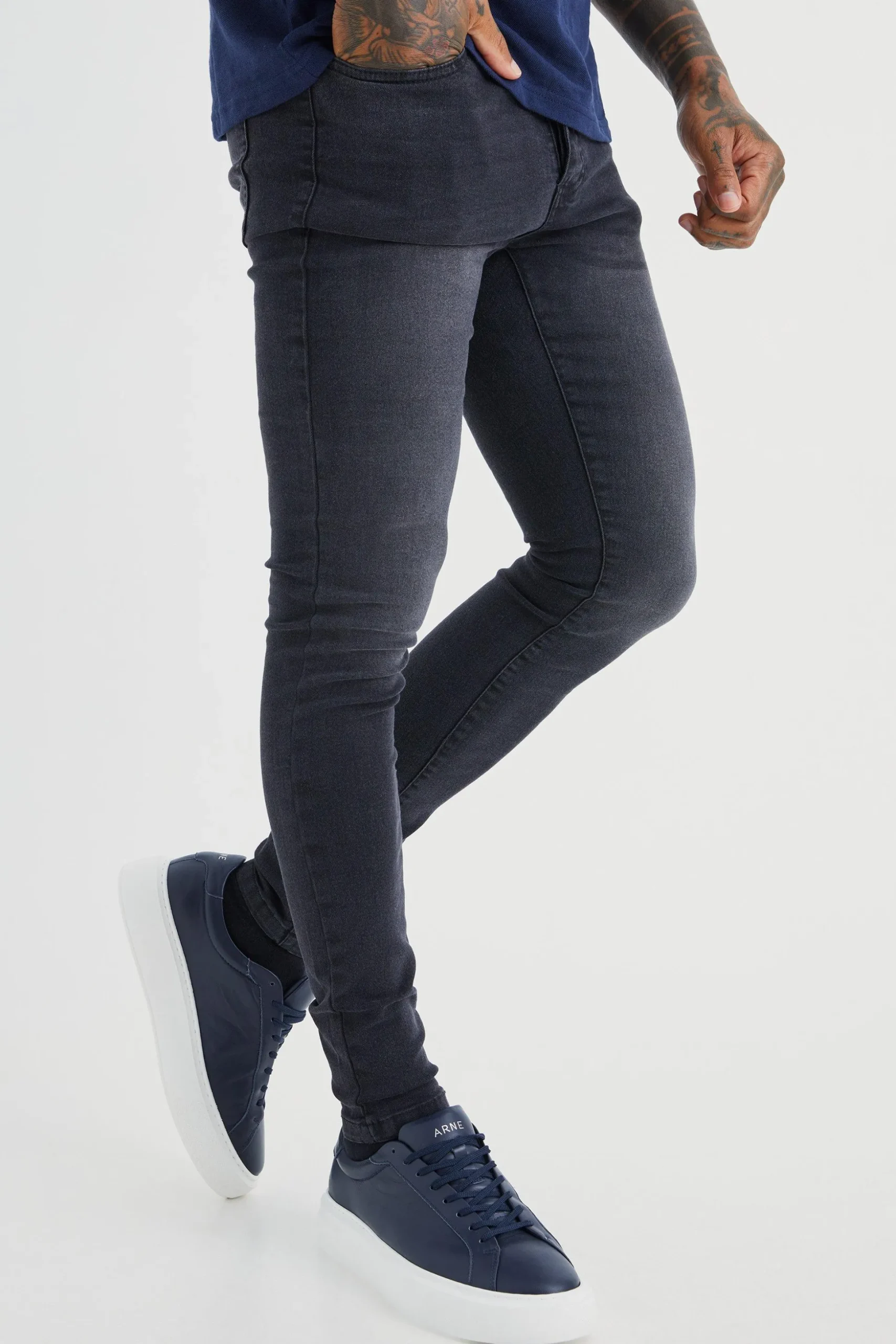 Super Skinny Stretch Jean | BoohooMAN UK