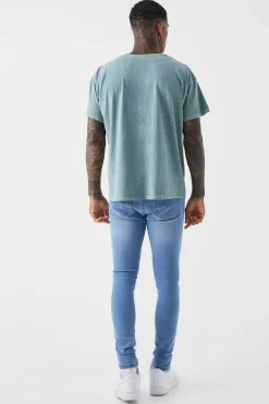 Super Skinny Stretch Jean | BoohooMAN UK