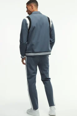 Tailored Collared Varsity Bomber Jacket | BoohooMAN UK