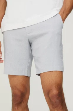 Tailored Marl Slim Fit Shorts | BoohooMAN UK
