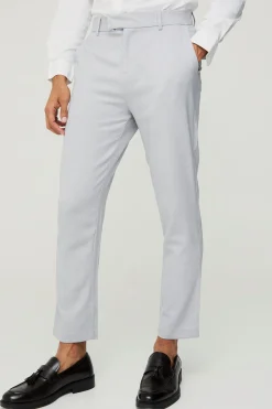 Tailored Marl Tapered Trousers | BoohooMAN UK