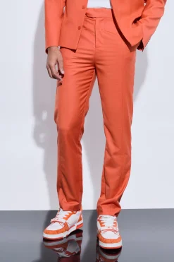 Tailored Overlay Detail Straight Leg Trousers | BoohooMAN UK