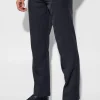 Tailored Straight Leg Trousers | BoohooMAN UK