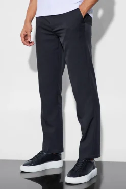 Tailored Straight Leg Trousers | BoohooMAN UK