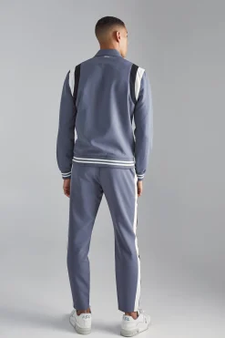 Tailored Varsity Trouser | BoohooMAN UK