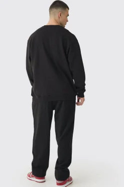 Tall 13 Embroidered Sweat Tracksuit | BoohooMAN UK