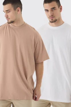 Tall 2 Pack Oversized T-shirt | BoohooMAN UK