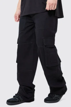 Tall Baggy Fit Cargo Jeans | BoohooMAN UK