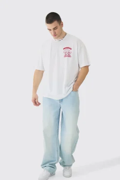 Tall Baggy Fit Rigid Denim Jean | BoohooMAN UK