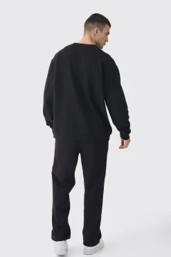 Tall Balaclava Graphic Oversized Sweatshirt | BoohooMAN UK