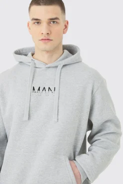 Tall Basic Man Dash Hoodie In Grey Marl | BoohooMAN UK