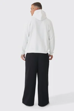 Tall Basic Man Signature Hoodie In White | BoohooMAN UK