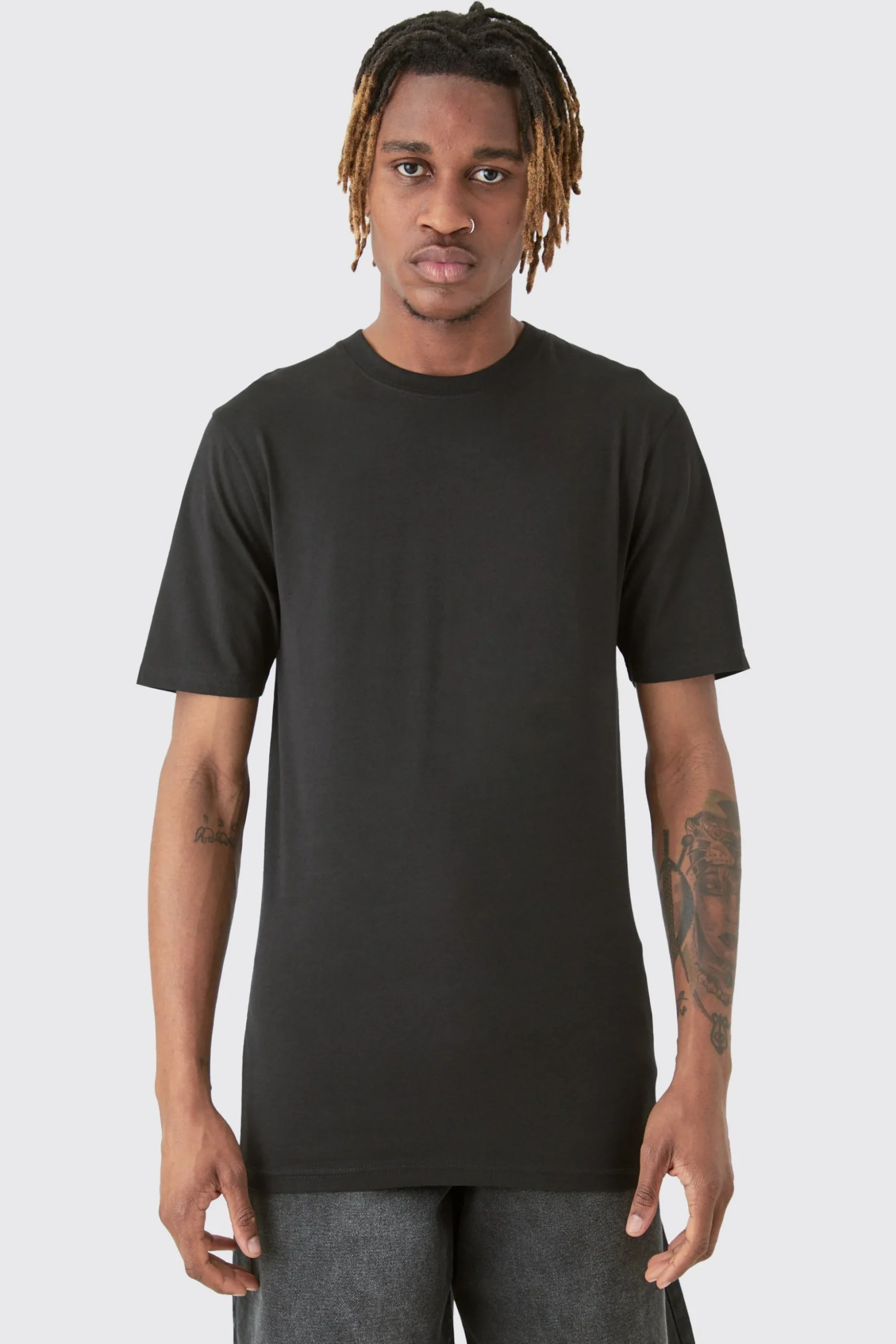 Tall Basic Muscle Fit T-shirt | BoohooMAN UK