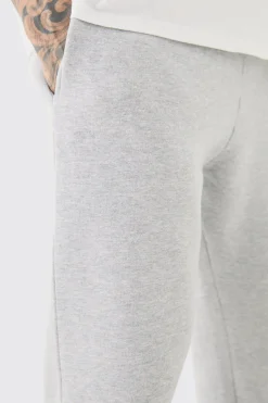 Tall Basic Skinny Fit Jogger In Grey Marl | BoohooMAN UK