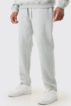 Tall Basic Slim Fit Jogger In Grey Marl | BoohooMAN UK