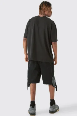 Tall Brooklyn T-shirt In Black | BoohooMAN UK