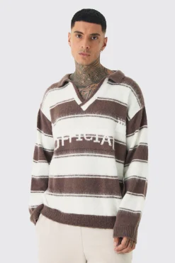 Tall Brushed Knit Official Football Top | BoohooMAN UK