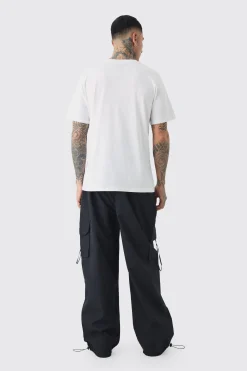 Tall Buzz Lightyear Infinity Printed Licensed T-shirt In White | BoohooMAN UK