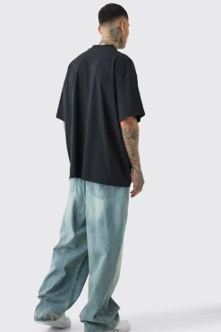 Tall Denim Parachute Jean | BoohooMAN UK
