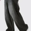 Tall Denim Parachute Jean | BoohooMAN UK