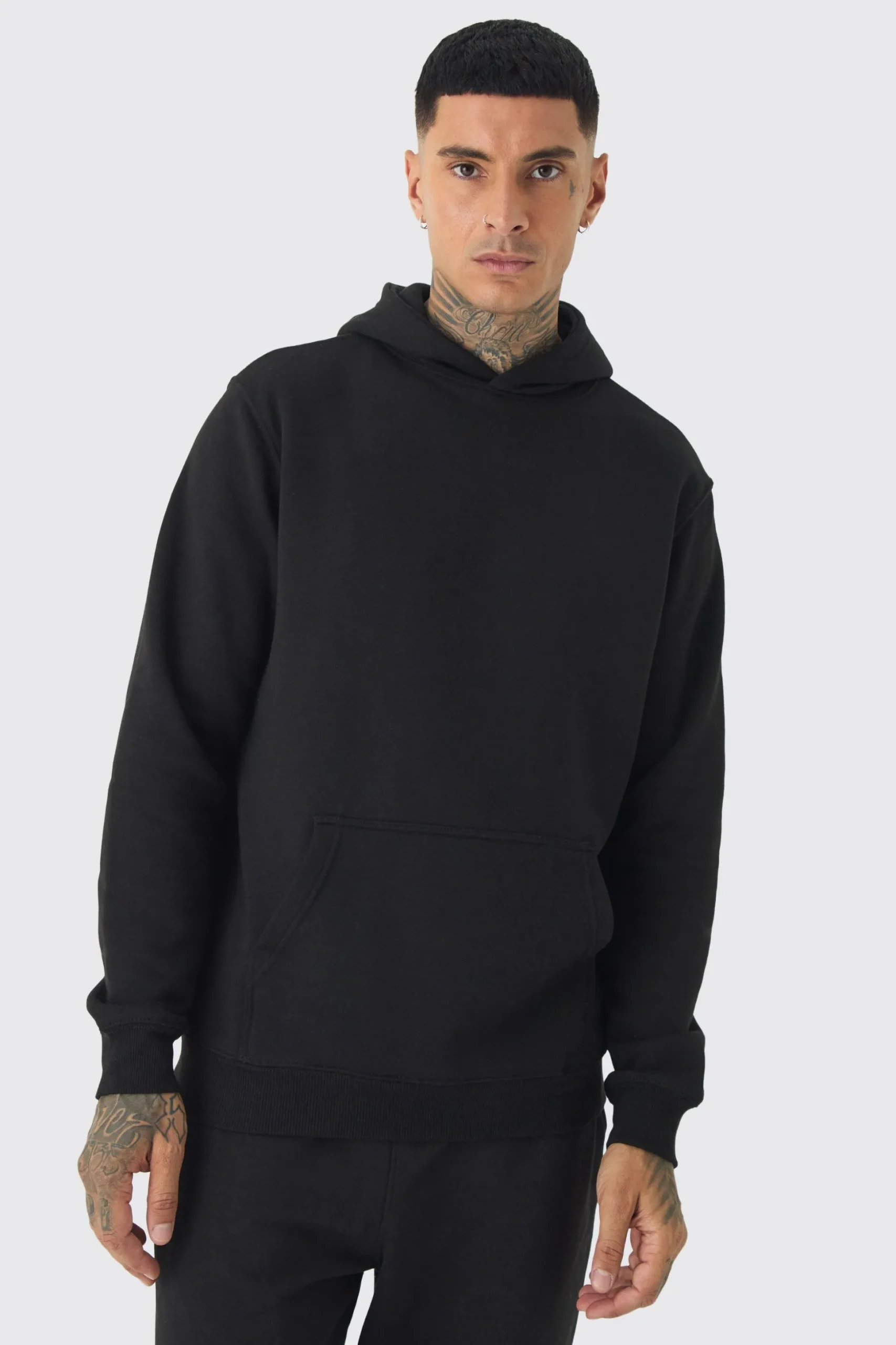 Tall Doberman Graphic Back Print Oversized Tracksuit | BoohooMAN UK