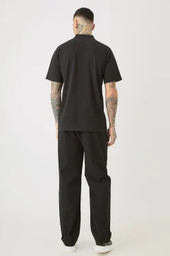 Tall Elasticated Lightweight Technical Stretch Relaxed Fit Trousers | BoohooMAN UK