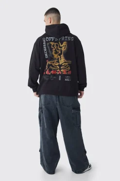Tall Elasticated Waist Acid Wash Parachute Cargo Jeans | BoohooMAN UK
