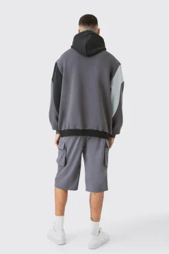 Tall Elasticated Waist Relaxed Lightweight Stretch Cargo Short | BoohooMAN UK