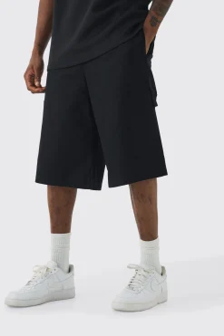 Tall Elasticated Waistband Smart Pocket Jort | BoohooMAN UK