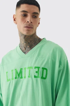Tall Embroidery Limited Football T-shirt & Short Set | BoohooMAN UK