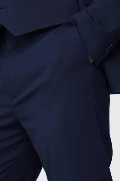 Tall Essential Slim Fit Suit Trouser In Navy | BoohooMAN UK