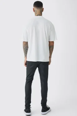 Tall Extended Neck Cherub Graphic Oversized T-Shirt | BoohooMAN UK