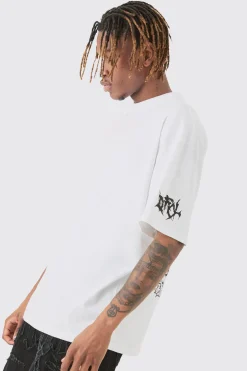 Tall Extended Neck Official Man Back Print Tour T-shirt | BoohooMAN UK