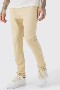Tall Fixed Waist Skinny Chino Trouser | BoohooMAN UK