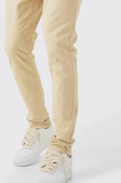 Tall Fixed Waist Skinny Chino Trouser | BoohooMAN UK