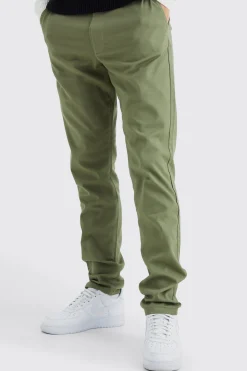 Tall Fixed Waist Slim Chino Trouser | BoohooMAN UK