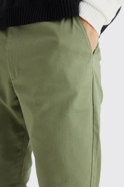 Tall Fixed Waist Slim Chino Trouser | BoohooMAN UK