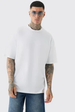 Tall Graffiti Homme Worldwide Back Print T-shirt In White | BoohooMAN UK